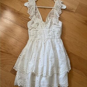 For Love and Lemons Serena Sleeveless Dress in Ivory